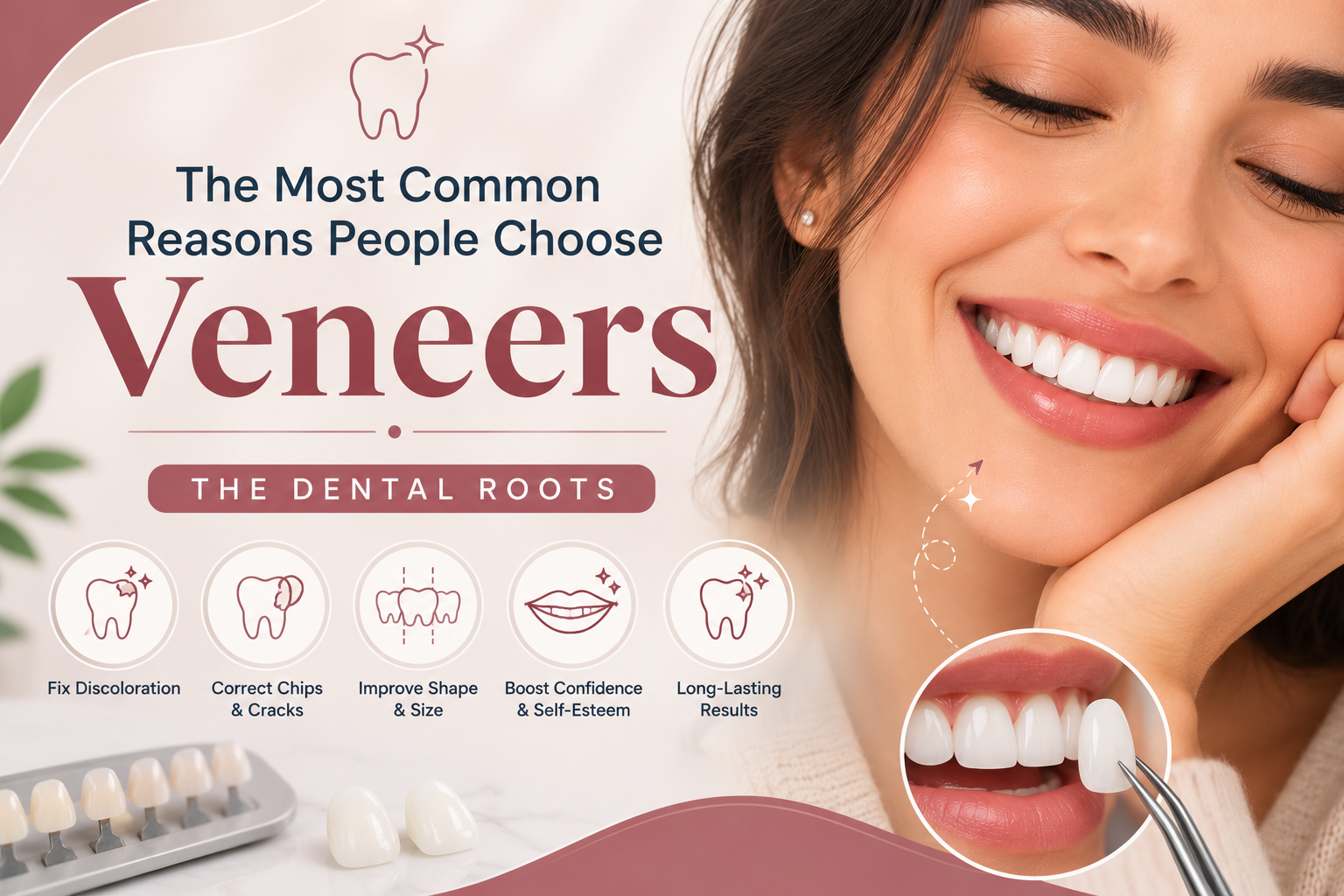 The Most Common Reasons People Choose Veneers | The Dental Roots