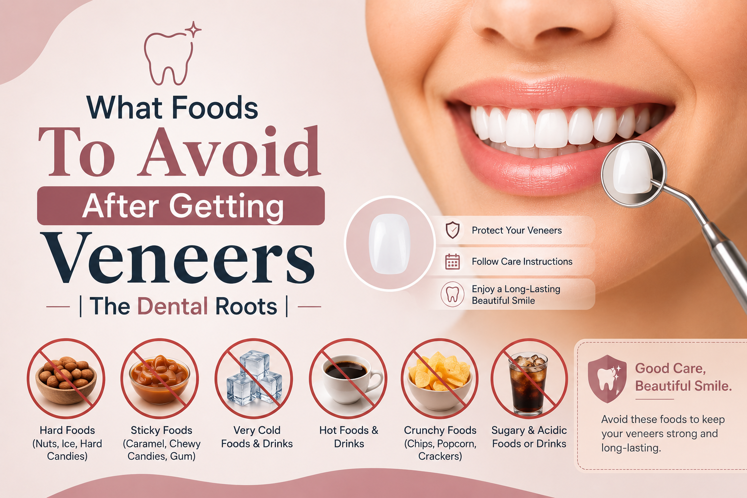 What Foods To Avoid After Getting Veneers | The Dental Roots